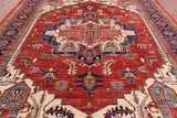 Fine Serapi Hand Knotted Wool Rug - 9' 10" X 13' 5" - Golden Nile