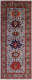 Persian Fine Serapi Handmade Wool Runner Rug - 4' X 9' 8" - Golden Nile