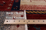 Tribal Persian Gabbeh Handmade Wool Rug - 8' 2" X 9' 7" - Golden Nile