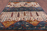 Tribal Persian Gabbeh Handmade Wool Rug - 8' 4" X 9' 8" - Golden Nile