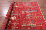 Tribal Persian Gabbeh Hand Knotted Wool Rug - 5' 6" X 7' 6" - Golden Nile