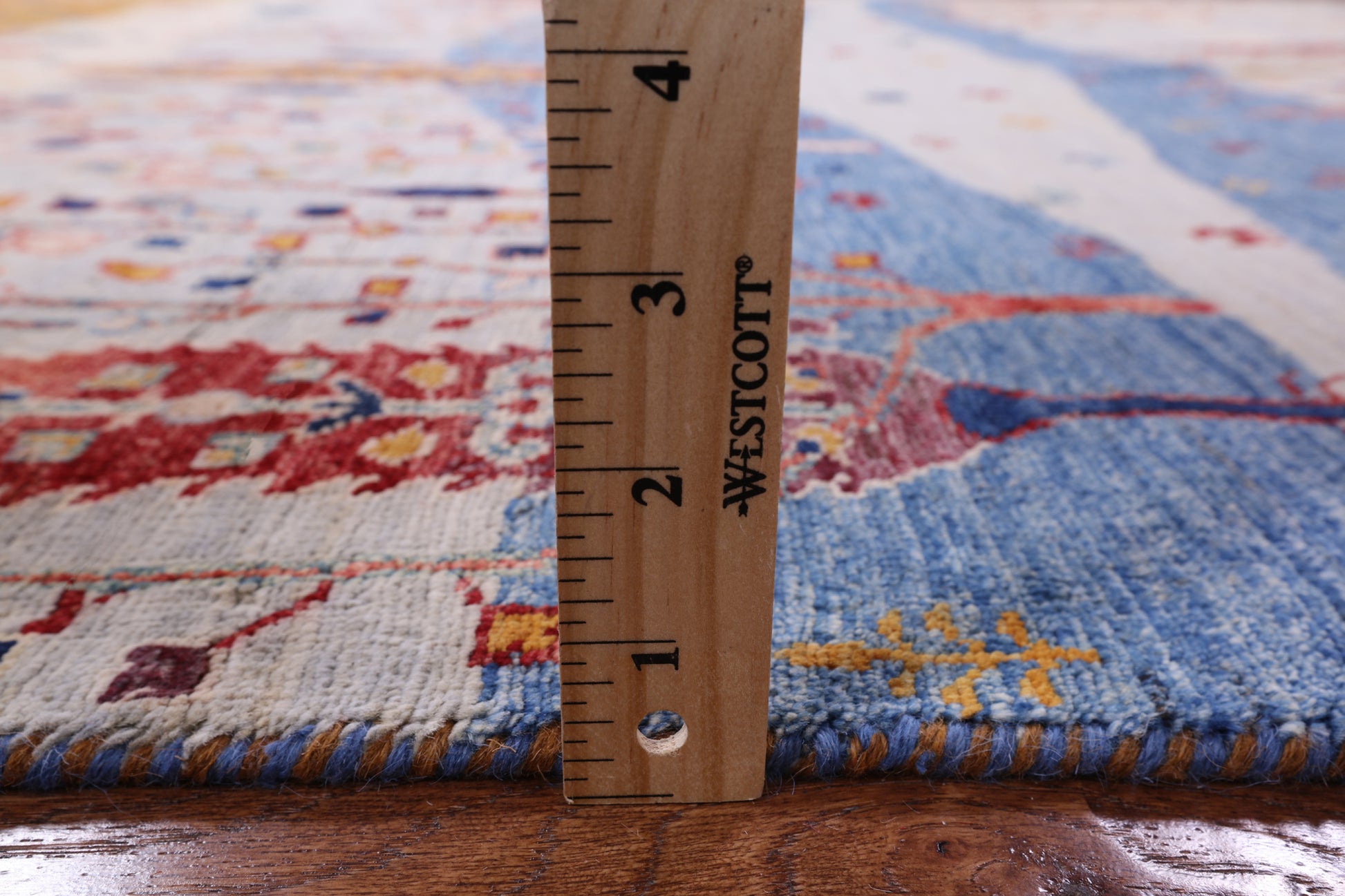Tribal Persian Gabbeh Hand Knotted Wool Rug - 5' 0" X 6' 6" - Golden Nile