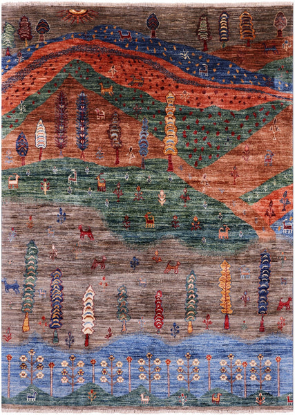 Gabba iranian rug※今だけお値下げ！ Tribal Persian Gabbeh Hand Knotted Wool Rug – Golden Nile