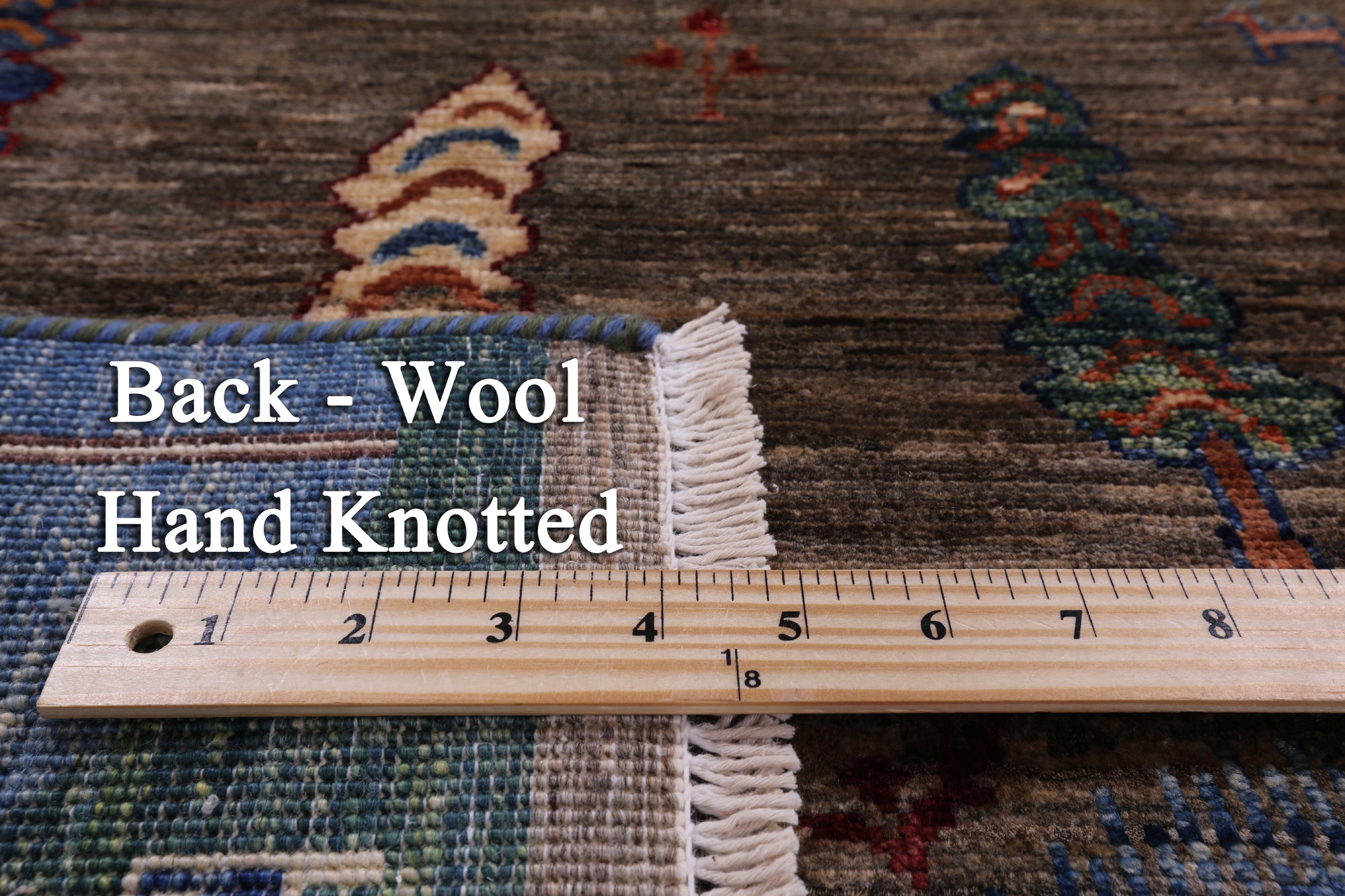 Tribal Persian Gabbeh Hand Knotted Wool Rug - 4' 11" X 6' 9" - Golden Nile