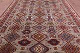 Super Kazak Hand Knotted Wool Rug - 8' 7" X 12' 0" - Golden Nile
