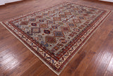 Super Kazak Hand Knotted Wool Rug - 8' 7" X 12' 0" - Golden Nile