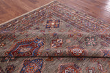 Super Kazak Handmade Wool Rug - 8' 1" X 9' 7" - Golden Nile