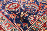 Blue Persian Fine Serapi Handmade Wool Rug - 9' 8" X 13' 10" - Golden Nile