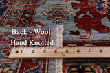 Blue Persian Fine Serapi Handmade Wool Rug - 9' 8" X 13' 10" - Golden Nile