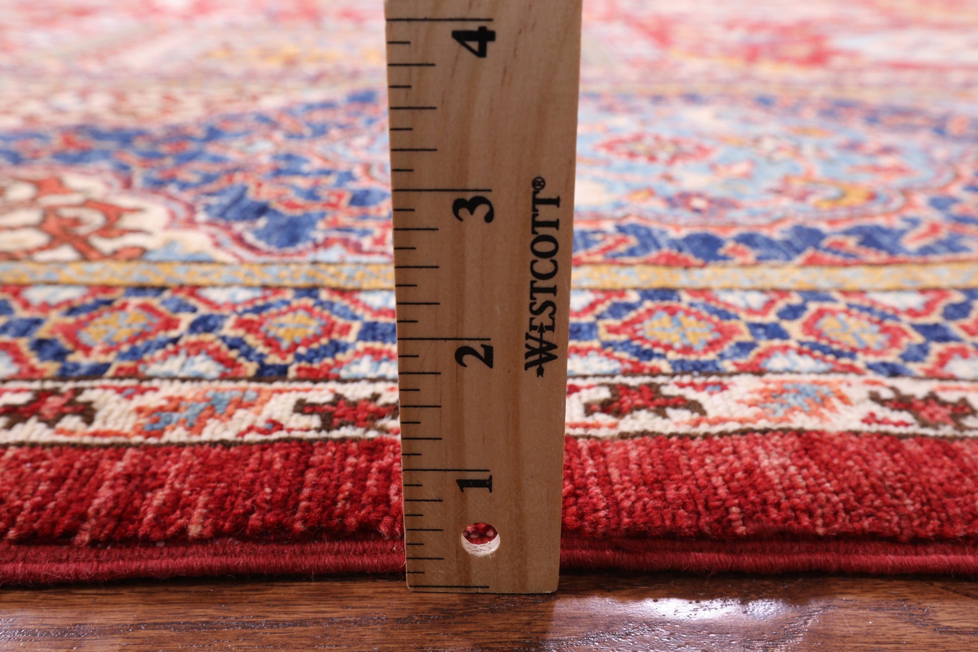 Red Fine Serapi Hand Knotted Wool Rug - 11' 8" X 18' 8" - Golden Nile