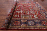 Red Fine Serapi Hand Knotted Wool Rug - 11' 8" X 18' 8" - Golden Nile