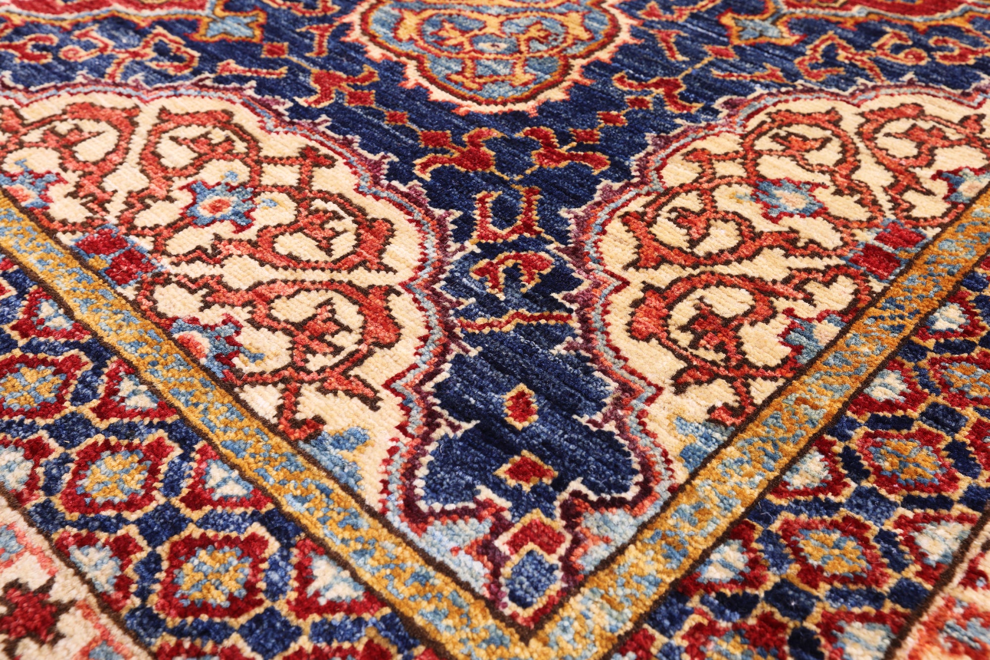 Red Fine Serapi Hand Knotted Wool Rug - 11' 8" X 18' 8" - Golden Nile