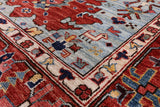 Persian Fine Serapi Handmade Wool Runner Rug - 3' 11" X 11' 9" - Golden Nile