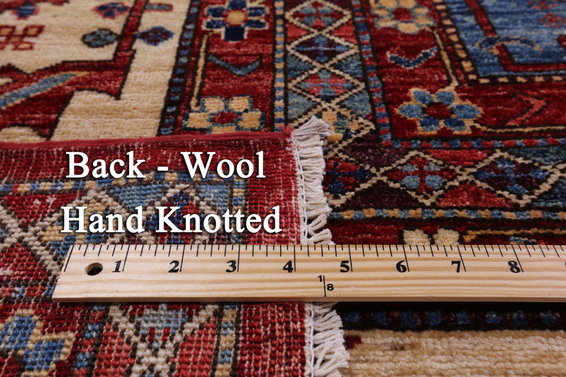 Red Persian Fine Serapi Hand Knotted Wool Rug - 13' 5" X 19' 1" - Golden Nile