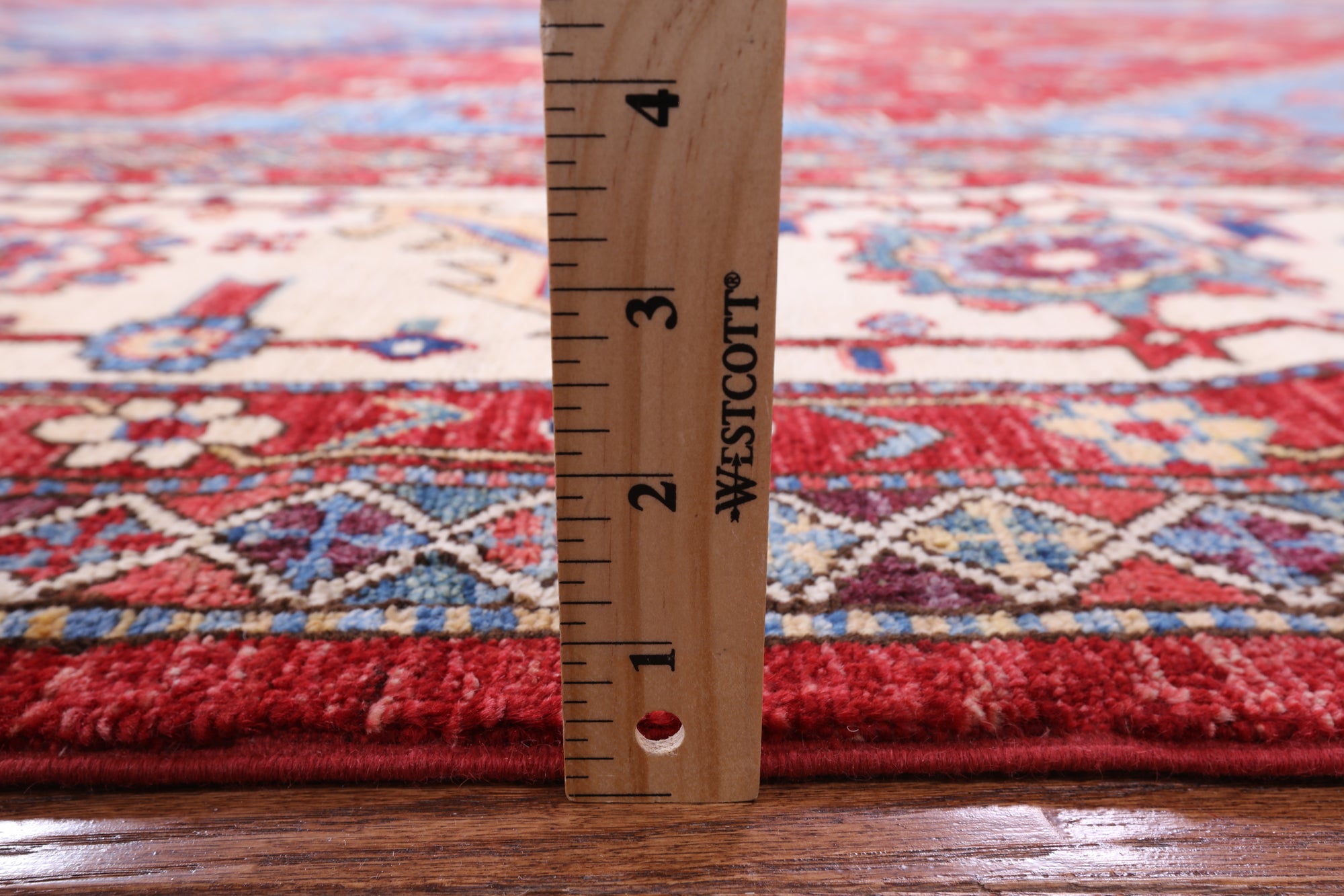 Red Persian Fine Serapi Hand Knotted Wool Rug - 13' 5" X 19' 1" - Golden Nile