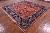 Square Persian Fine Serapi Hand Knotted Wool Rug - 9' 6" X 9' 7" - Golden Nile