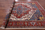 Persian Fine Serapi Hand Knotted Wool Rug - 7' 9" X 9' 8" - Golden Nile