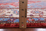 Red Persian Fine Serapi Handmade Wool Rug - 8' 0" X 9' 7" - Golden Nile