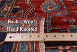 Square Persian Fine Serapi Handmade Wool Rug - 8' 1" X 8' 1" - Golden Nile