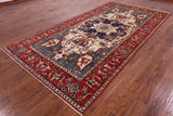 Persian Fine Serapi Hand Knotted Wool Rug - 5' 11" X 11' 7" - Golden Nile