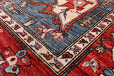 Persian Fine Serapi Hand Knotted Wool Rug - 5' 11" X 11' 7" - Golden Nile