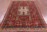 Persian Fine Serapi Hand Knotted Wool Rug - 4' 9" X 6' 7" - Golden Nile