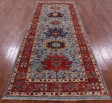 Persian Fine Serapi Hand Knotted Wool Runner Rug - 4' X 9' 11" - Golden Nile