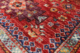 Persian Fine Serapi Handmade Wool Rug - 3' 11" X 5' 7" - Golden Nile