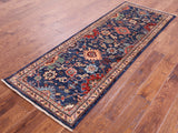 Persian Fine Serapi Hand Knotted Wool Runner Rug - 2' 4" X 6' 7" - Golden Nile