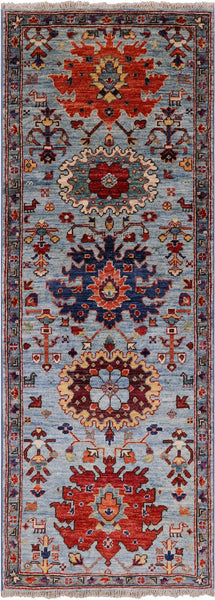 Persian Fine Serapi Handmade Wool Runner Rug - 2' 2" X 5' 11" - Golden Nile