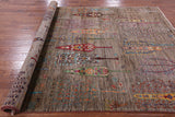 Tribal Persian Gabbeh Hand Knotted Wool Rug - 6' 7" X 9' 6" - Golden Nile