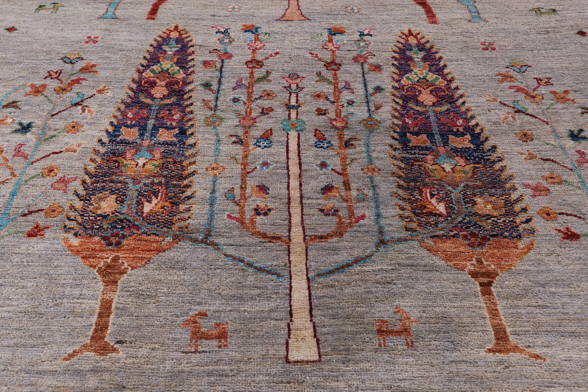 Tribal Persian Gabbeh Handmade Wool Rug - 4' 0" X 6' 2" - Golden Nile