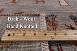 Tribal Persian Gabbeh Handmade Wool Rug - 4' 0" X 6' 2" - Golden Nile