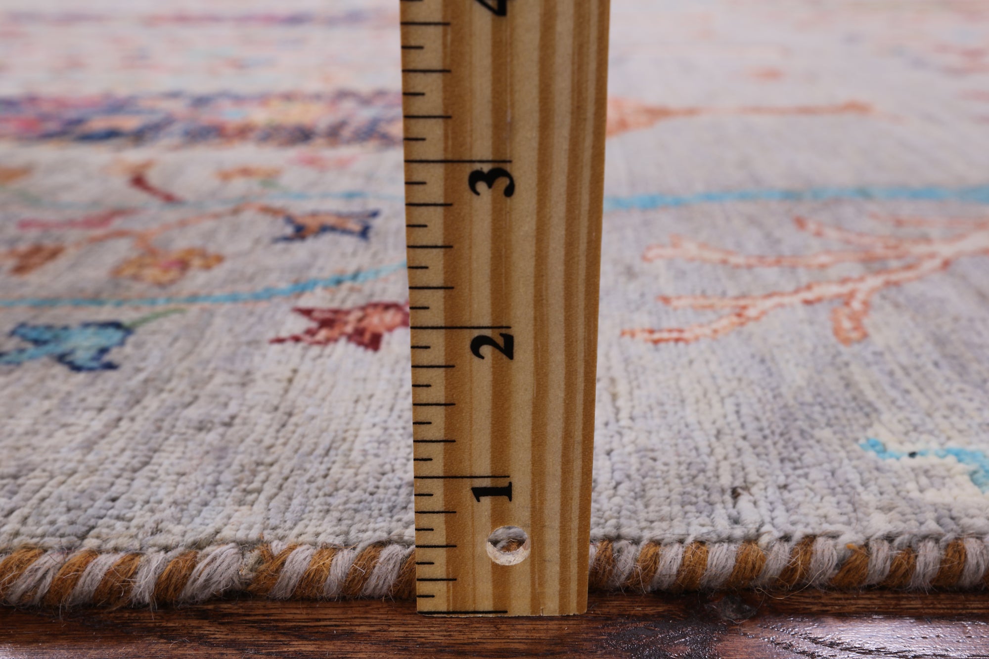 Tribal Persian Gabbeh Handmade Wool Rug - 4' 0" X 6' 2" - Golden Nile
