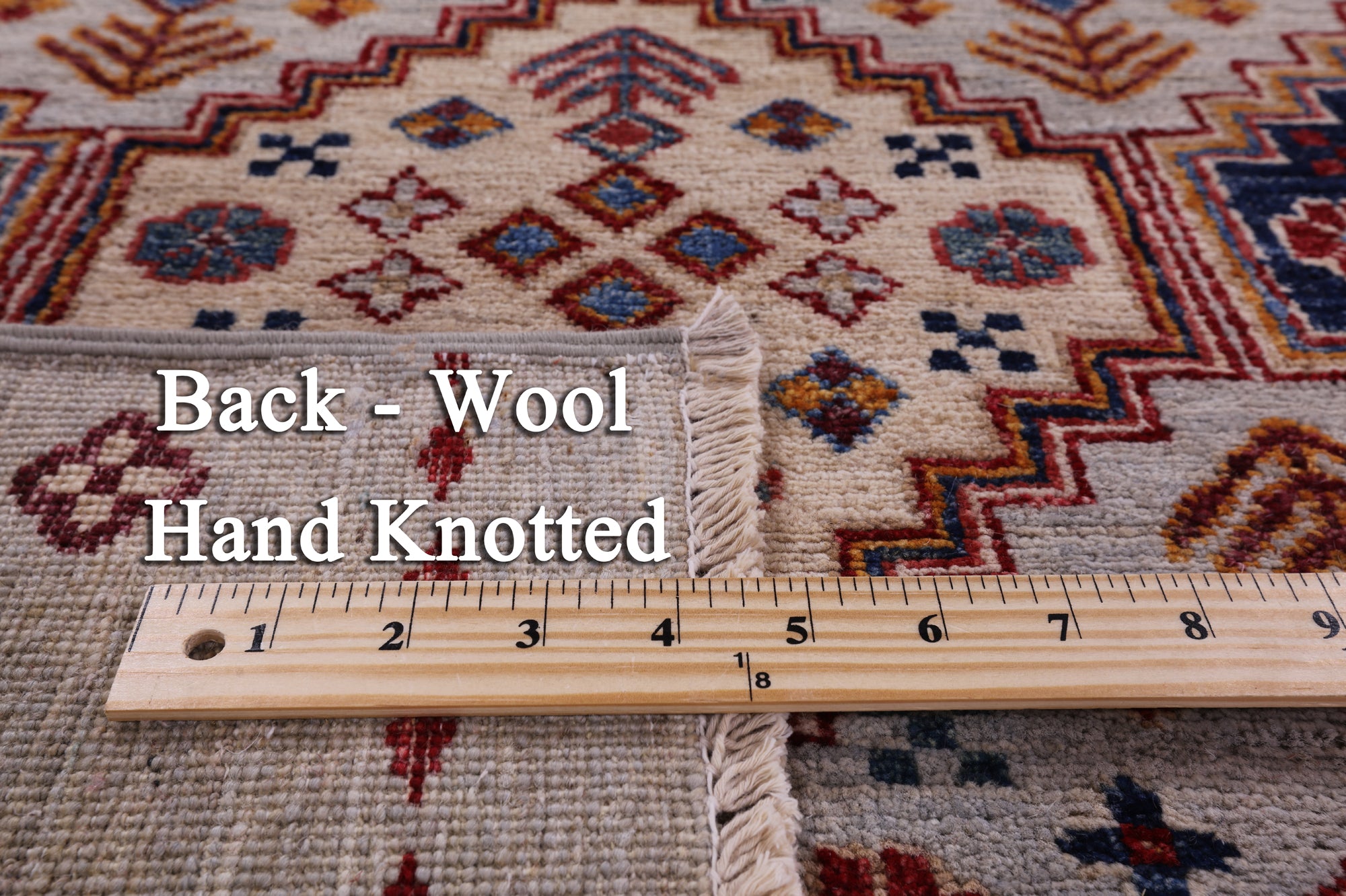 Tribal Khorjin Persian Gabbeh Hand Knotted Wool Rug - 6' 5" X 9' 8" - Golden Nile