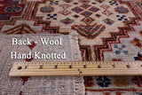 Grey Tribal Khorjin Persian Gabbeh Handmade Wool Rug - 6' 7" X 9' 6" - Golden Nile
