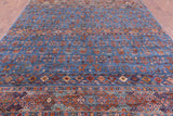 Tribal Persian Gabbeh Handmade Wool Rug - 8' 3" X 11' 6" - Golden Nile
