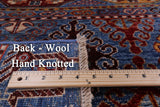 Blue Tribal Persian Gabbeh Hand Knotted Wool Rug - 8' 2" X 10' 9" - Golden Nile