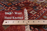 Khorjin Persian Gabbeh Hand Knotted Wool Rug - 7' 11" X 11' 9" - Golden Nile