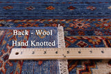 Square Khorjin Persian Gabbeh Handmade Wool Rug - 6' 4" X 6' 4" - Golden Nile