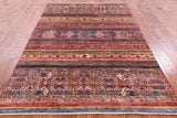 Khorjin Persian Gabbeh Hand Knotted Wool Rug - 5' 8" X 8' 1" - Golden Nile