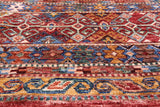 Khorjin Persian Gabbeh Hand Knotted Wool Rug - 5' 8" X 8' 1" - Golden Nile