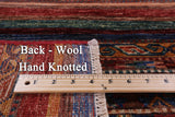 Khorjin Persian Gabbeh Hand Knotted Wool Rug - 5' 8" X 8' 1" - Golden Nile