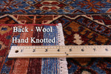 Khorjin Persian Gabbeh Hand Knotted Wool Rug - 5' 1" X 6' 11" - Golden Nile