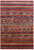 Khorjin Persian Gabbeh Handmade Wool Rug - 3' 4" X 4' 10" - Golden Nile