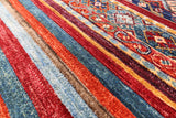 Khorjin Persian Gabbeh Handmade Wool Rug - 3' 4" X 4' 10" - Golden Nile