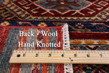 Khorjin Persian Gabbeh Handmade Wool Rug - 3' 4" X 4' 10" - Golden Nile