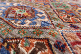 Tribal Persian Gabbeh Handmade Wool Rug - 4' 2" X 6' - Golden Nile