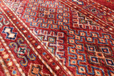 Khorjin Persian Gabbeh Hand Knotted Wool Rug - 4' 2" X 6' 1" - Golden Nile