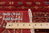 Khorjin Persian Gabbeh Hand Knotted Wool Rug - 4' 2" X 6' 1" - Golden Nile